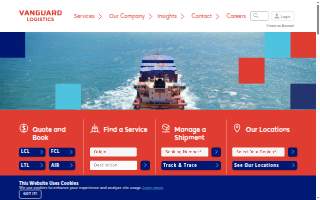 Vanguard Logistics Services website
