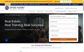 Fortune Academy of Real Estate website