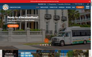 Old Town Trolley Tours Charleston website