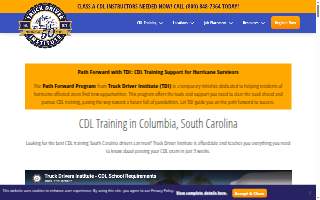 Truck Driver Institute - TDI Richburg Location website