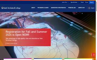 York Technical College-Truck Driver Training website