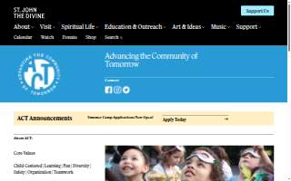 ACT Programs at the Cathedral Church of Saint John the Divine website