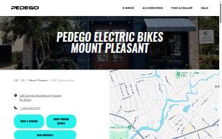 Pedego Electric Bikes Charleston website