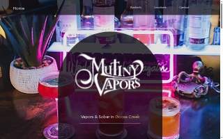 Mutiny Vapors website