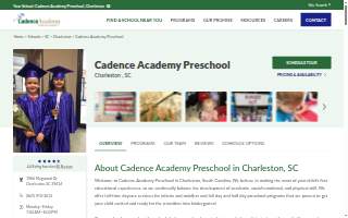 Cadence Academy Preschool of Charleston website
