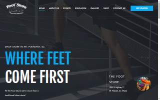 The Foot Store website