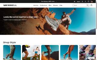 Merrell website