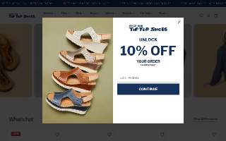 Tip Top Shoes website