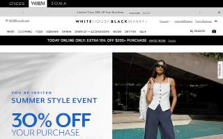 White House Black Market of Garden City website
