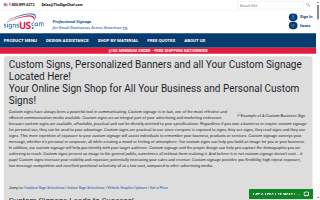 SignsUS Banner Signs and Custom Signs website