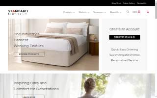 Standard Textile website