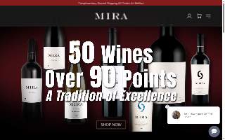 Mira Winery Charleston Education Center and Tasting Room website