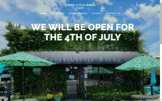 Three Little Birds Cafe website