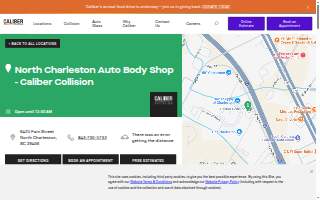 Caliber Collision of North Charleston website