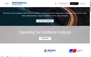 W.W. Williams Logistics website