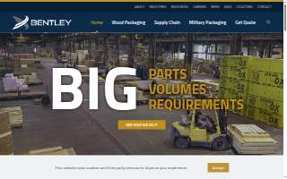 Bentley World Packaging website