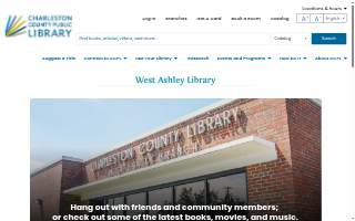 West Ashley Library website