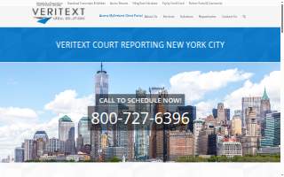 Veritext Legal Solutions website