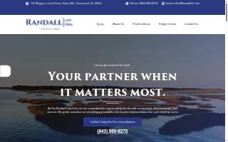 The Randall Law Firm website