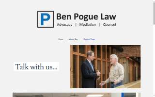 Ben Pogue Law, LLC website