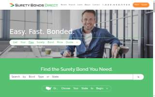 Surety Bonds Direct website