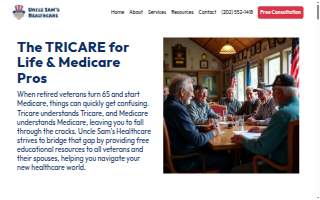 Uncle Sam's Healthcare website