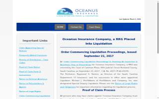 Oceanus Insurance website