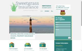 Sweetgrass Insurance Agency website