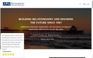 Anderson Insurance Associates website