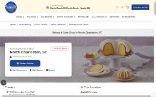 Nothing Bundt Cakes of North Charleston website