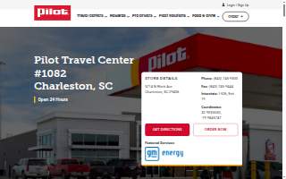 Pilot Travel Center of Charleston website