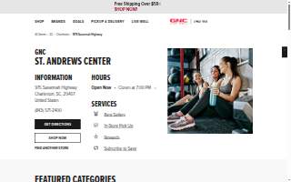 GNC of Charleston website
