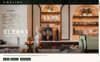 Clerks Coffee Company website