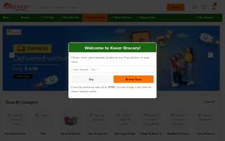 Kesar Grocery website