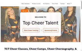 Top Cheer Talent website