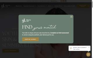 Youth Lab Medical Spa website