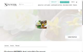 Charleston REDBED: Anti-aging Skin Treatment website