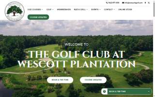 The Golf Club At Wescott Plantation website