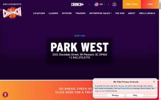 Crunch Fitness - Park West website