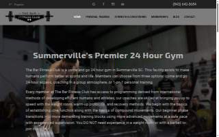 The Bar Fitness Club website