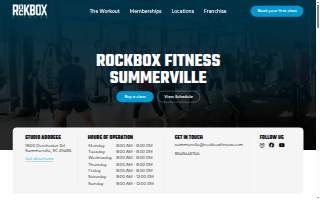 RockBox Fitness Summerville website