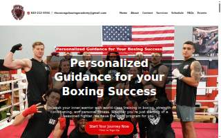 Savage Boxing Academy website