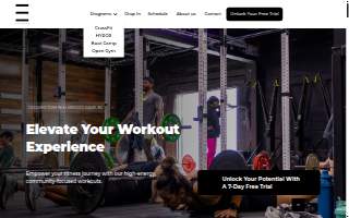 Empire Fitness CrossFit Elmwood Park website