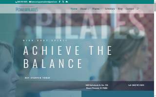 Lowcountry Power Pilates Studio website