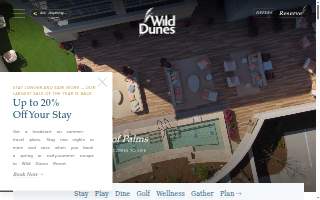 Wild Dunes Fitness Center website