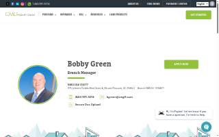 Bobby Green website