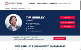 Tim Shirley - Ameris Bank Mortgage website
