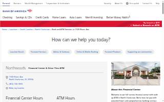 Bank of America (with Drive-thru ATM) website