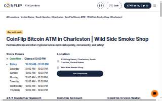 CoinFlip Bitcoin ATM - Wild Side Smoke Shop (Charleston) website