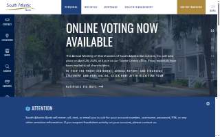 South Atlantic Bank of Mt Pleasant website